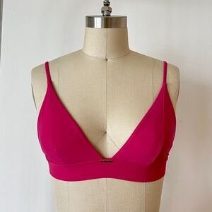 Calvin Klein Hot Pink Bralette w/ Gold Hardware